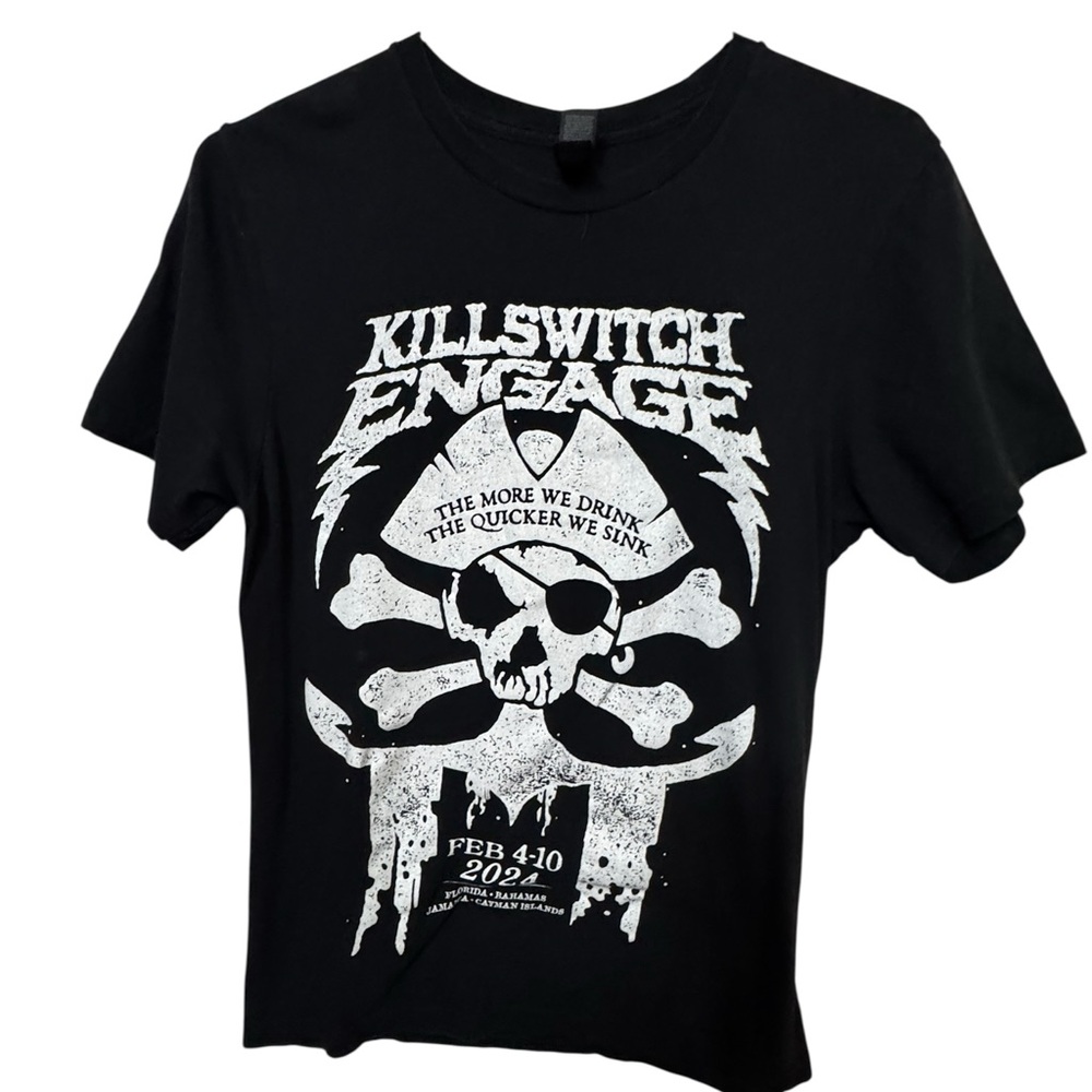 Rock Band Tour Killswitch Engage Black Graphic T-Shirt Adult L MINTY